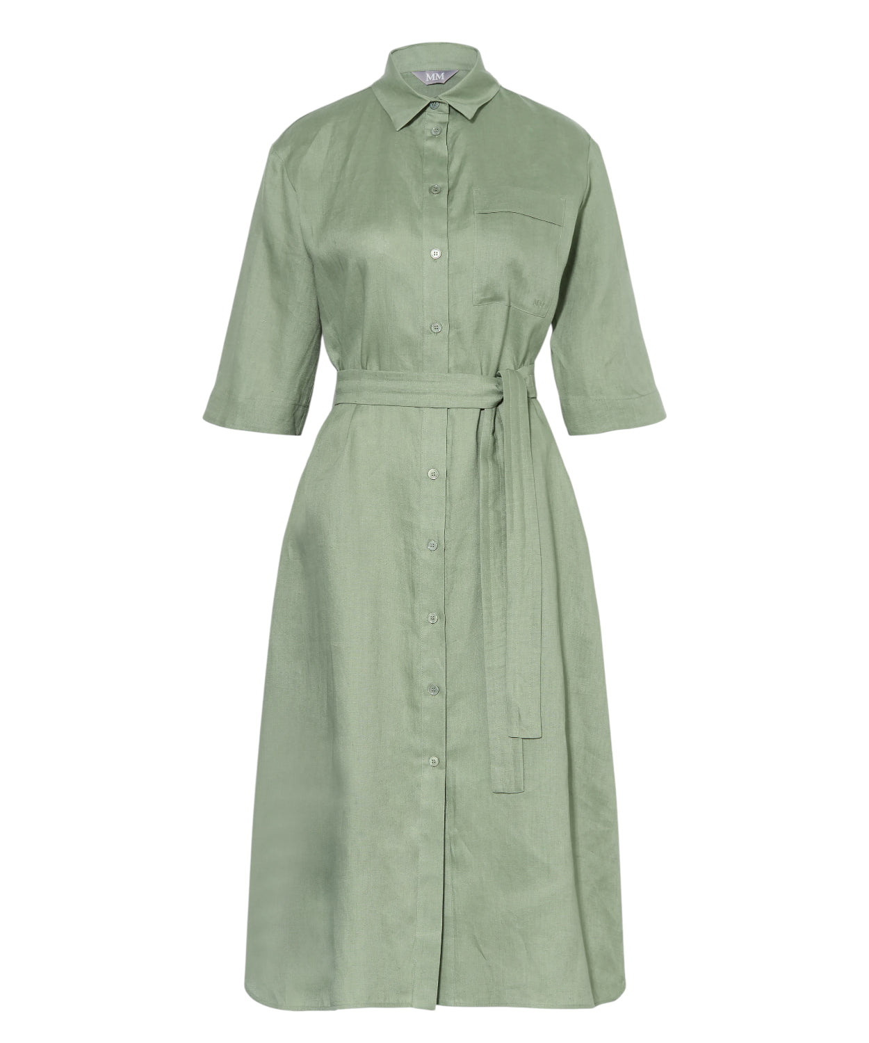 TABELLA Linen Shirt Dress - MM by Max Mara Linen Shirt Dress