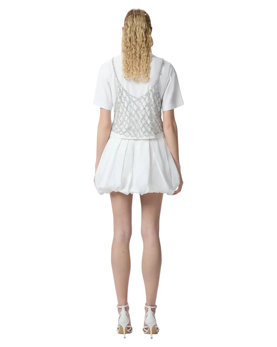 Minigonna Balloon in Popeline A Pieghe con Tasche-Gonne-Pinko-Vittorio Citro Boutique