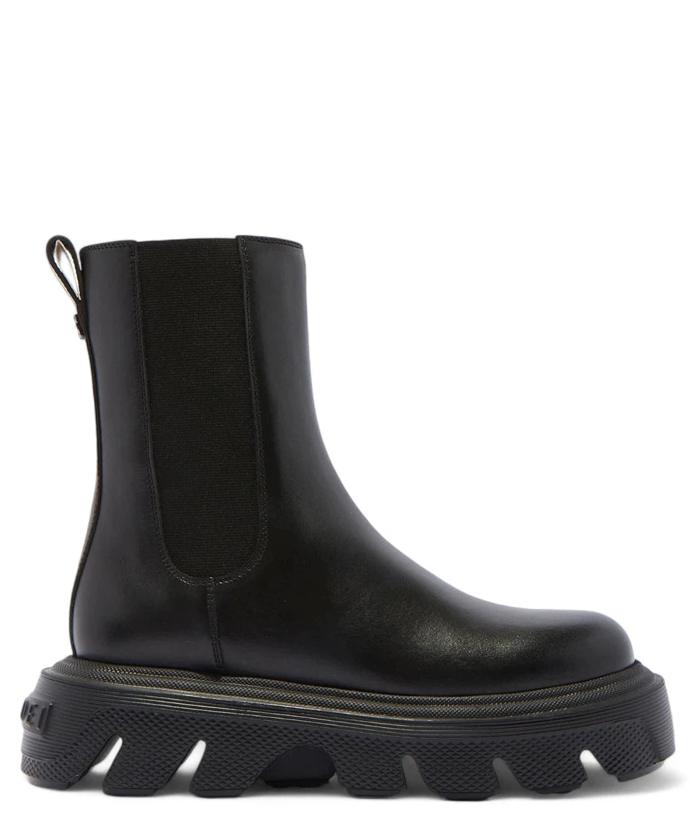 Casadei Generation C Leather Ankle Boot in Pelle Nera – Vittorio Citro