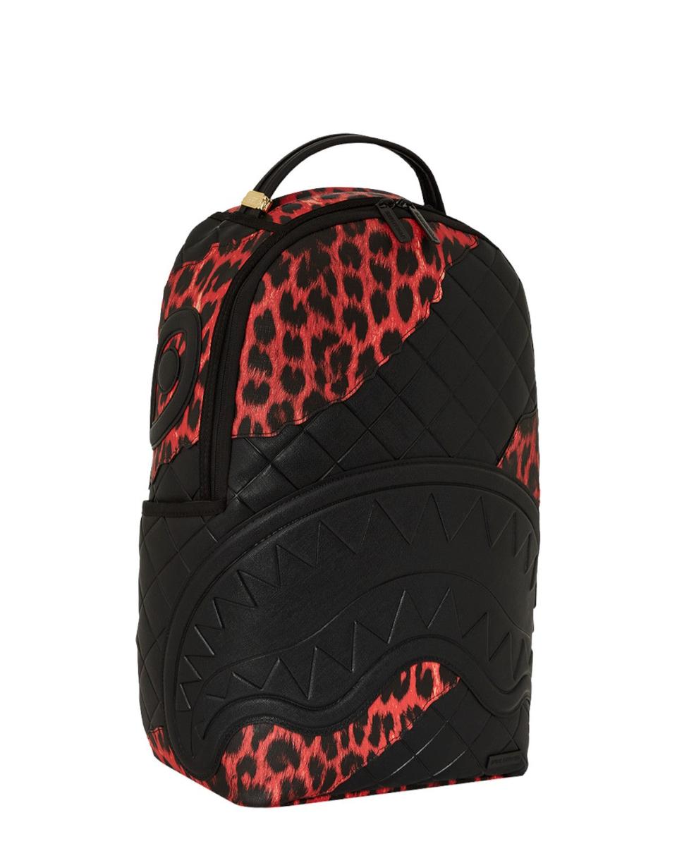 Red Leopard Puffer DLX-Sprayground-Zaini-Vittorio Citro Boutique