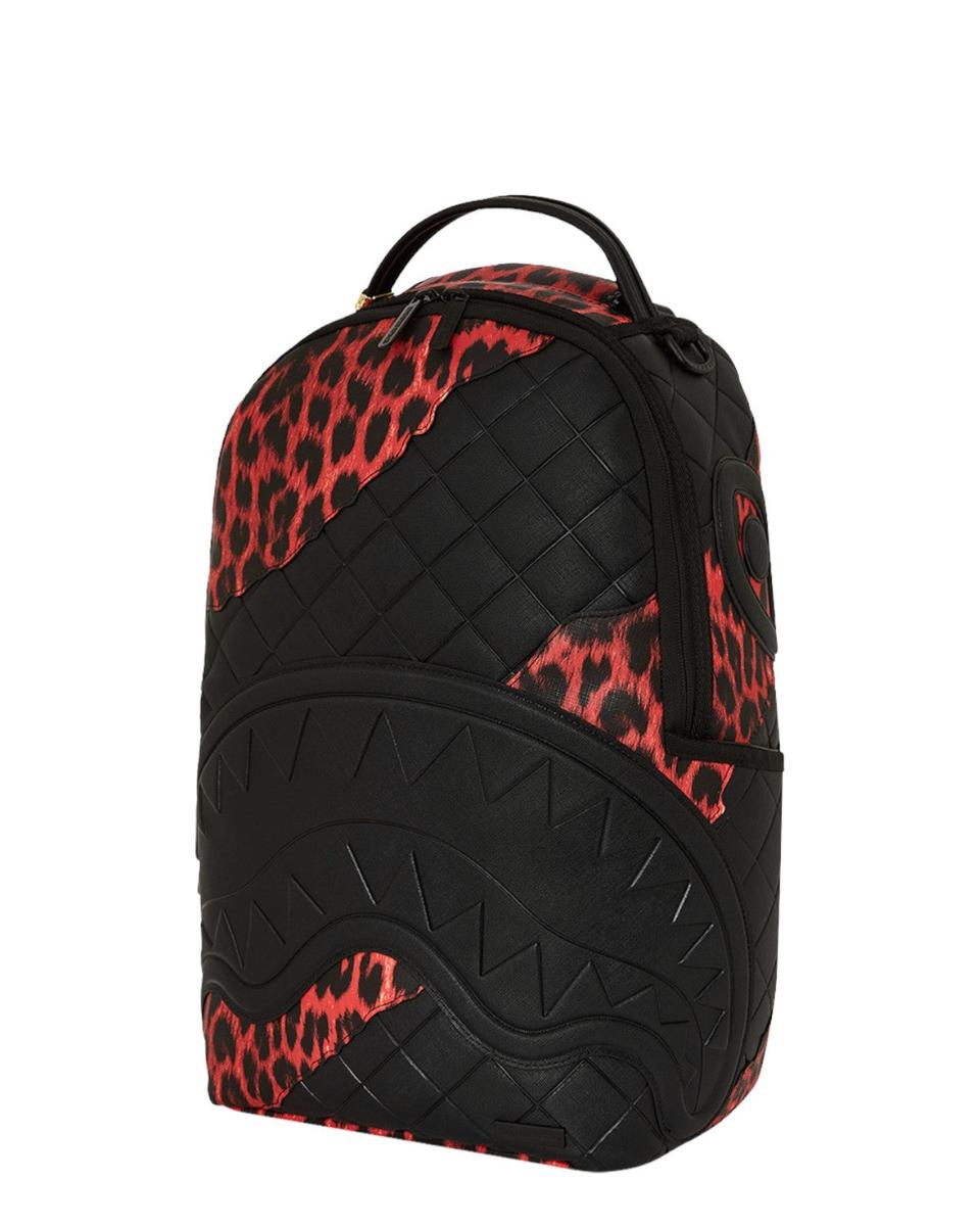 Red Leopard Puffer DLX-Sprayground-Zaini-Vittorio Citro Boutique