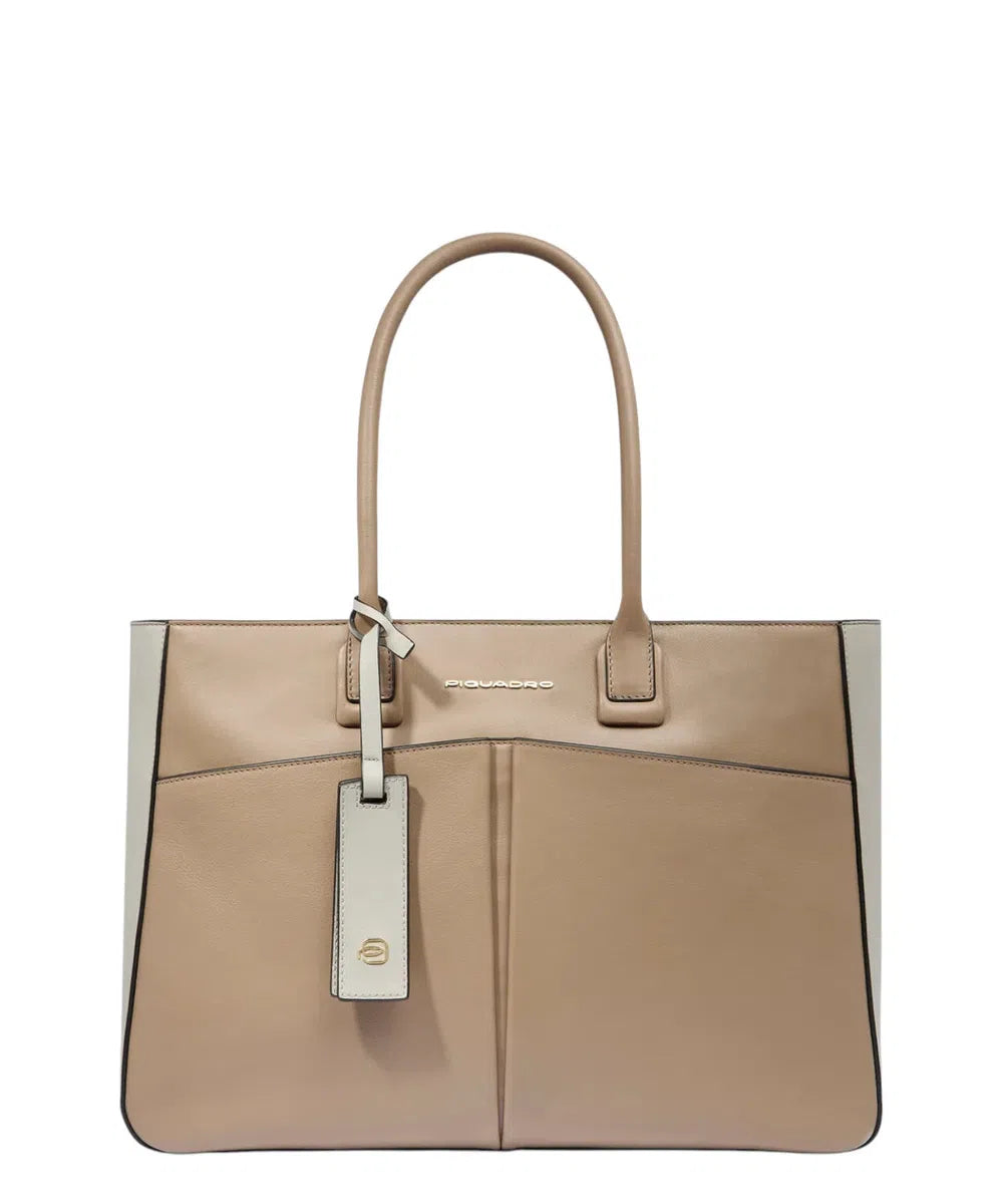 Piquadro Women's Leather Laptop Bag – Elegance and RFID