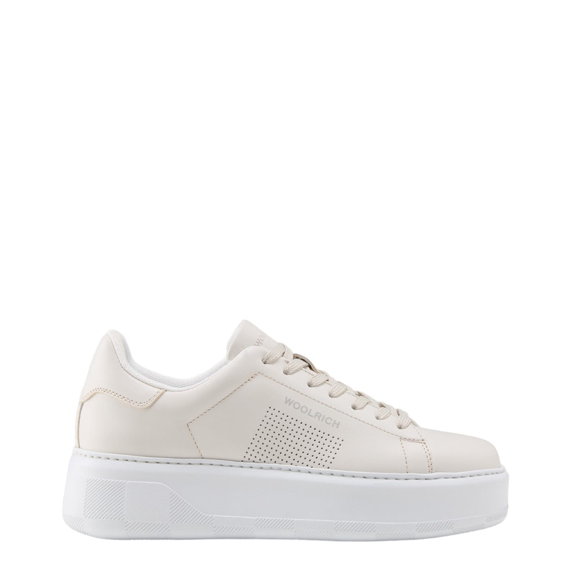 Sneakers Chunky Court in Pelle con Microforature