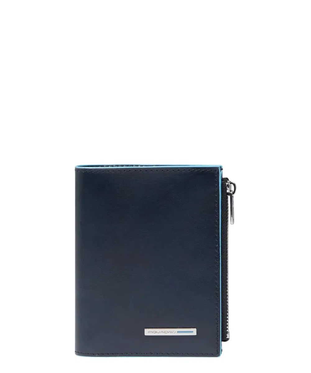 Men's Vertical Leather Wallet – Elegance and RFID Protection