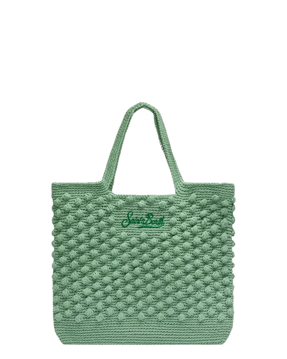 Borsa all'uncinetto verde salvia – Artigianale ed elegante