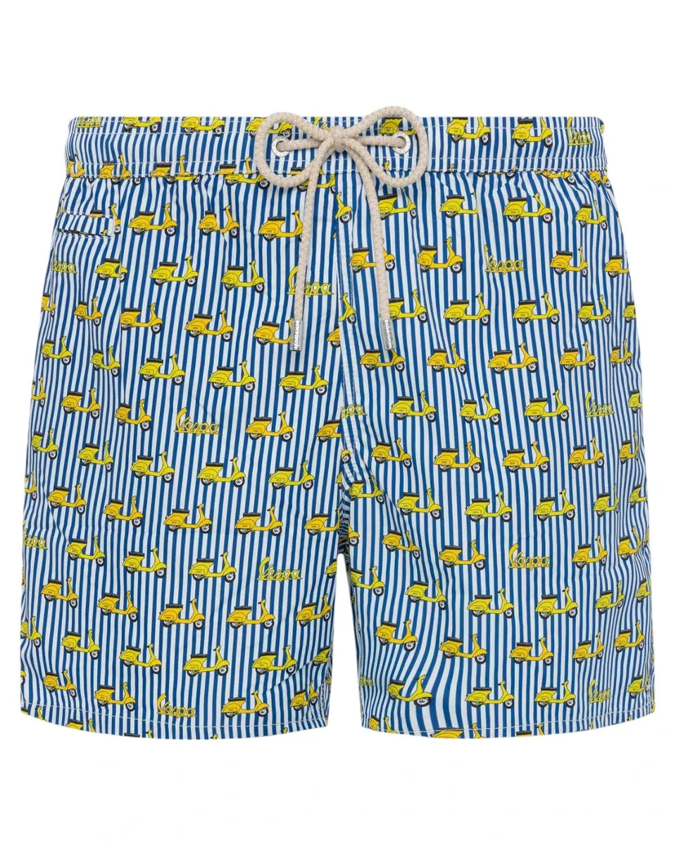 Costume Saint Barth Vespa Blu Uomo Edizione Speciale Mare