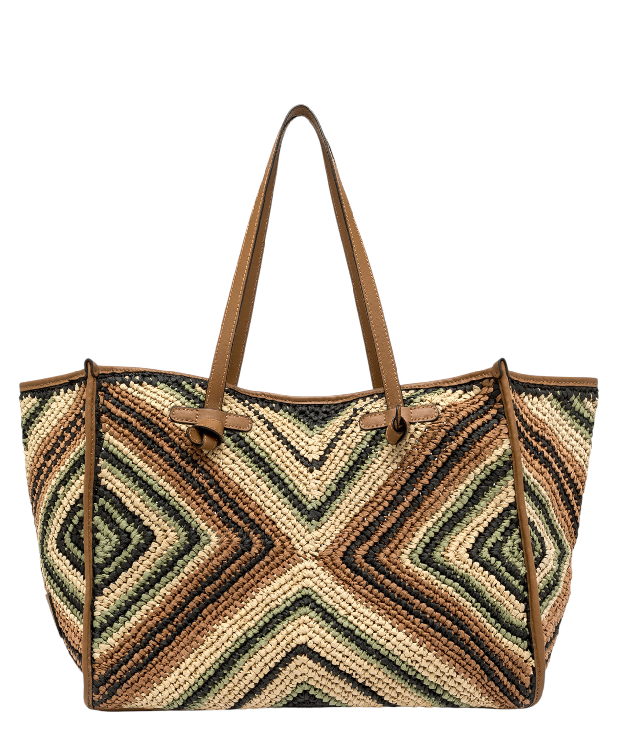 Gianni Chiarini Marcella Shopping Bag - woven straw shopping bag