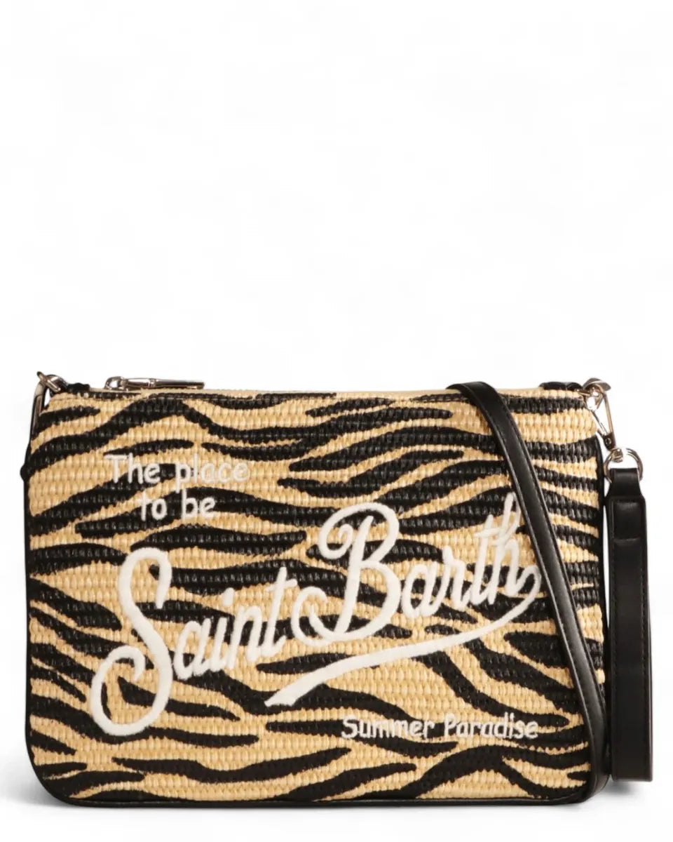 Parisienne Zebra Straw Clutch Bag – Vittorio Citro