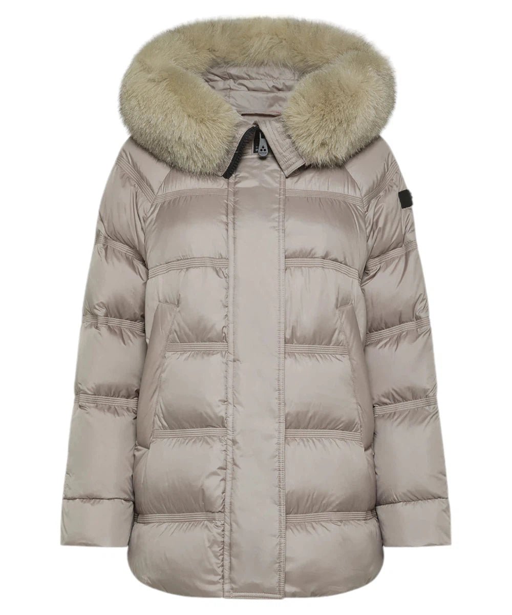 Puffer Jacket Peuterey Donna Takan MQS 03 con Cappuccio e Pelliccia