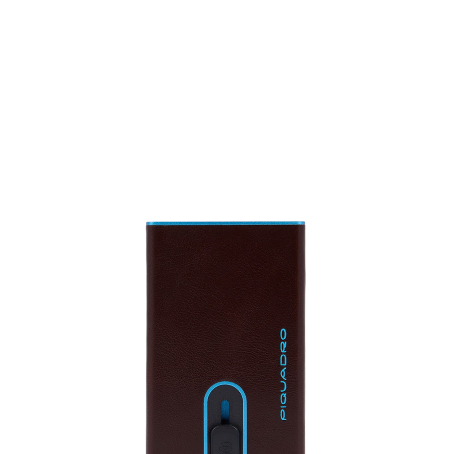 Credit card case with sliding system-Piquadro-Portafogli-Vittorio Citro Boutique