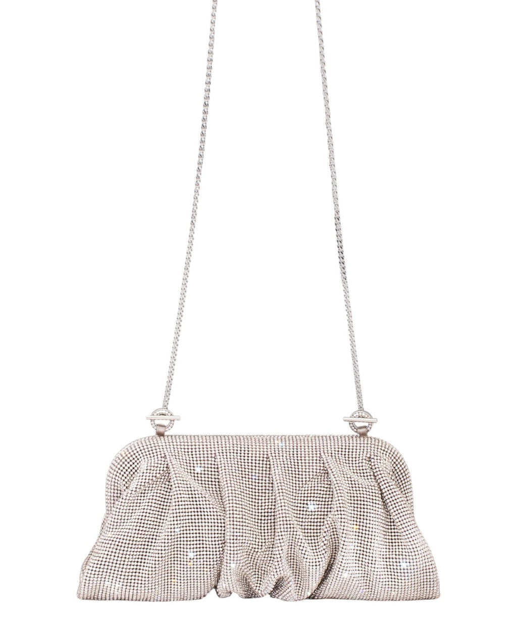Pochette Venus la Grande con Cristalli e Tracolla Removibile