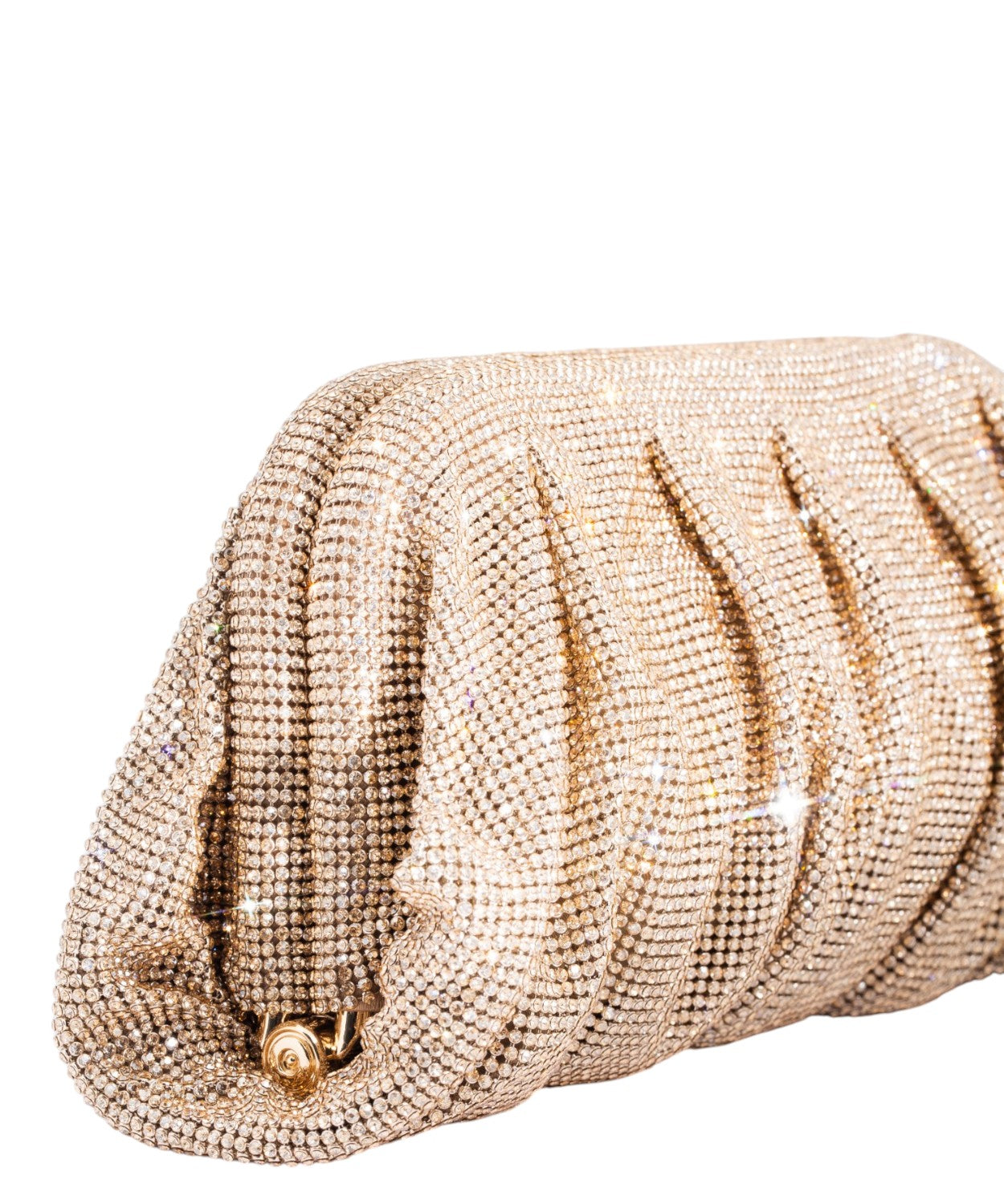 Pochette Venus la Grande con Cristalli e Tracolla Removibile