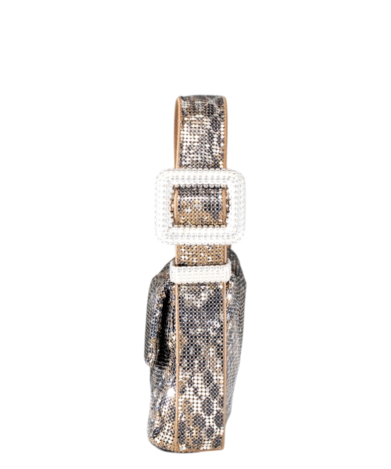 Pochette Vitty La Mignon con Cristalli e Raso Seta