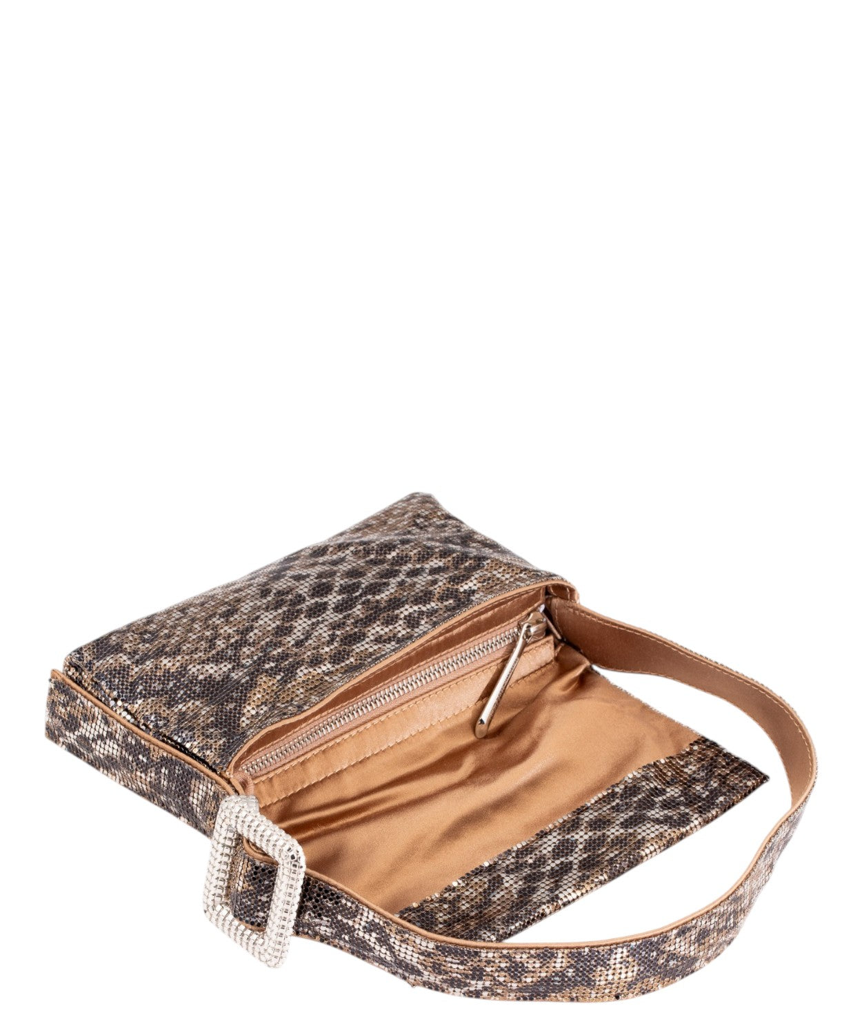 Pochette Vitty La Mignon con Cristalli e Raso Seta