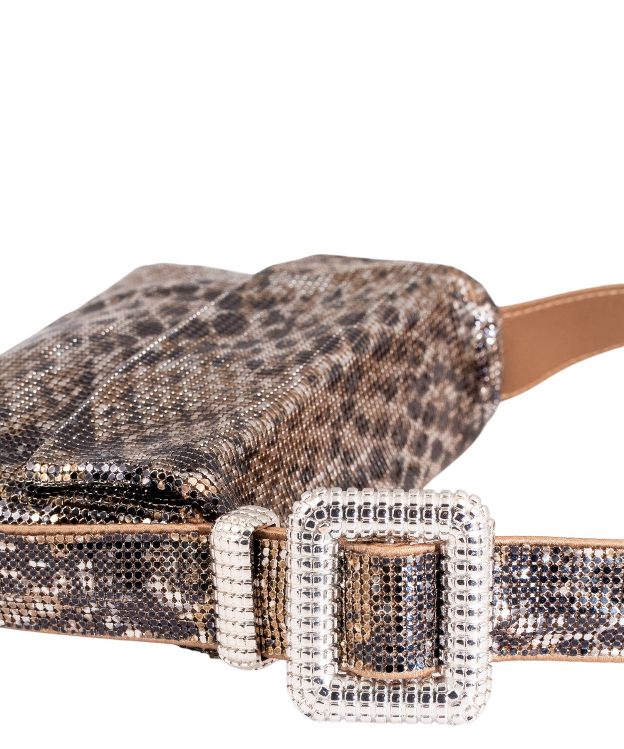 Pochette Vitty La Mignon con Cristalli e Raso Seta