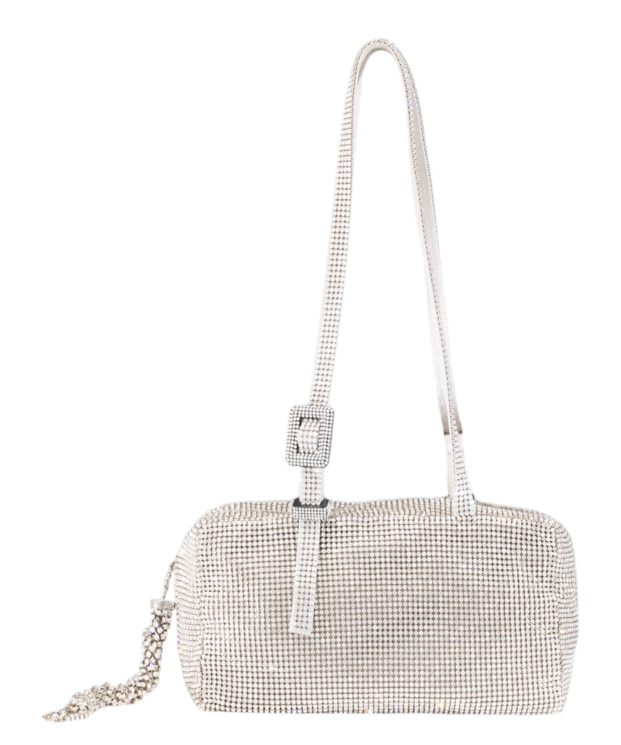 Mini Bag a Spalla Sandra con Maglia di Cristalli