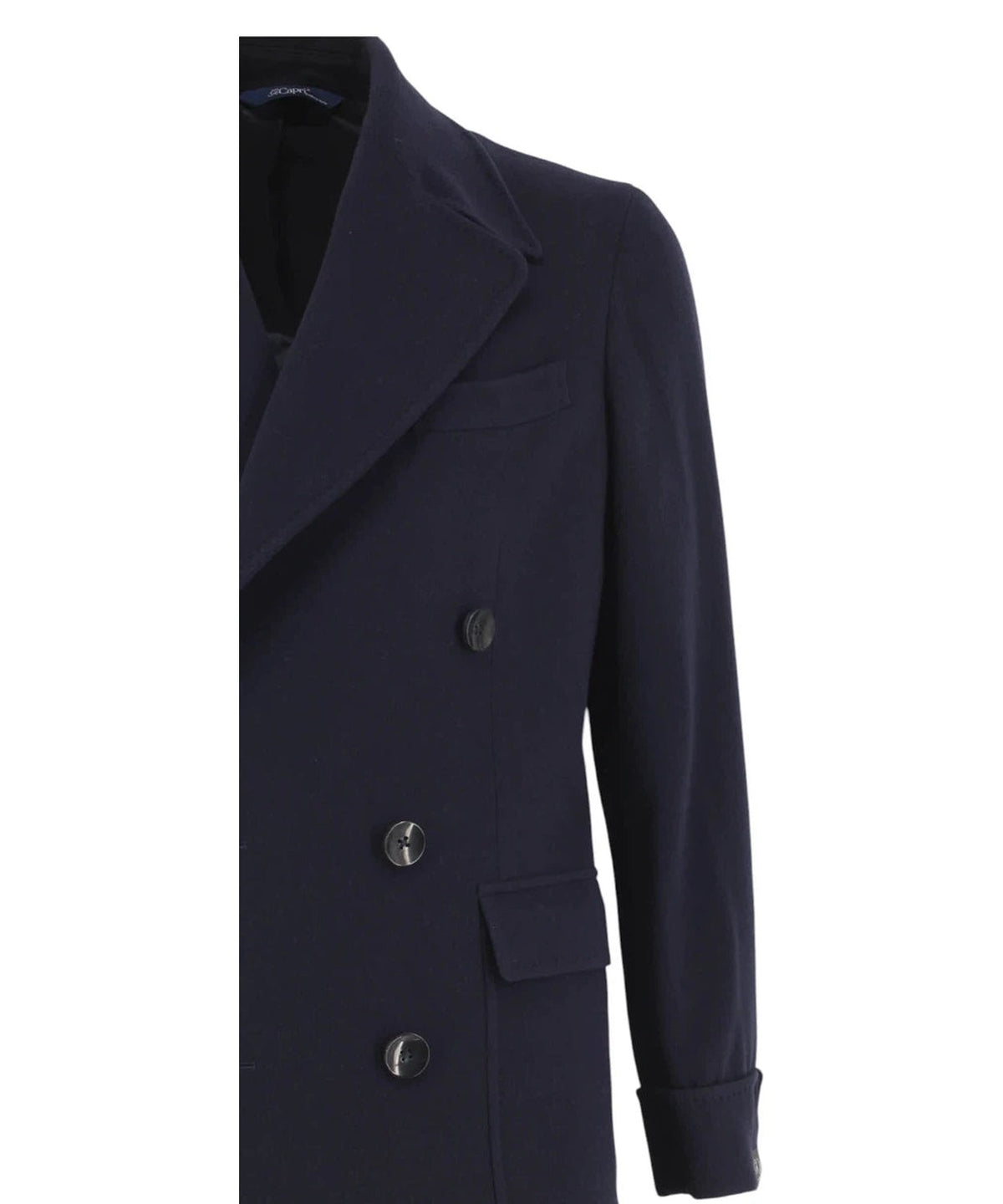 Cappotto Uomo GiCapri Doppiopetto con Tasche a Toppa-GI CAPRI-Cappotti-Vittorio Citro Boutique