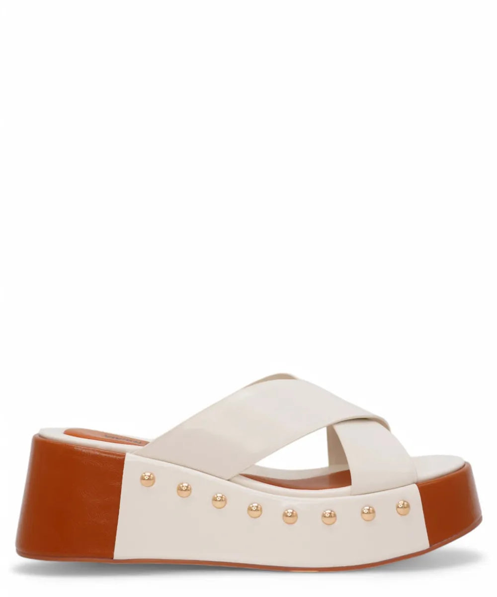 Sandalo in Pelle con Fasce ad Incrocio-Vivien Lee-Sandali-Vittorio Citro Boutique