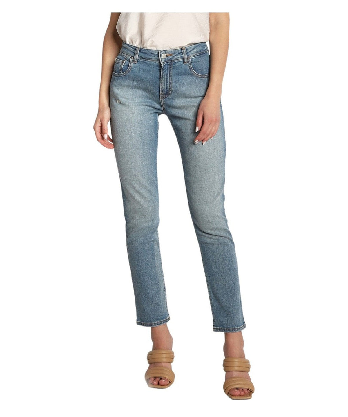 Jeans Skinny 5 Tasche Logo ricamato-Emporio Armani-Jeans-Vittorio Citro Boutique