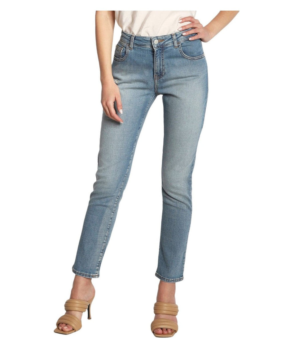 Jeans Skinny 5 Tasche Logo ricamato-Emporio Armani-Jeans-Vittorio Citro Boutique