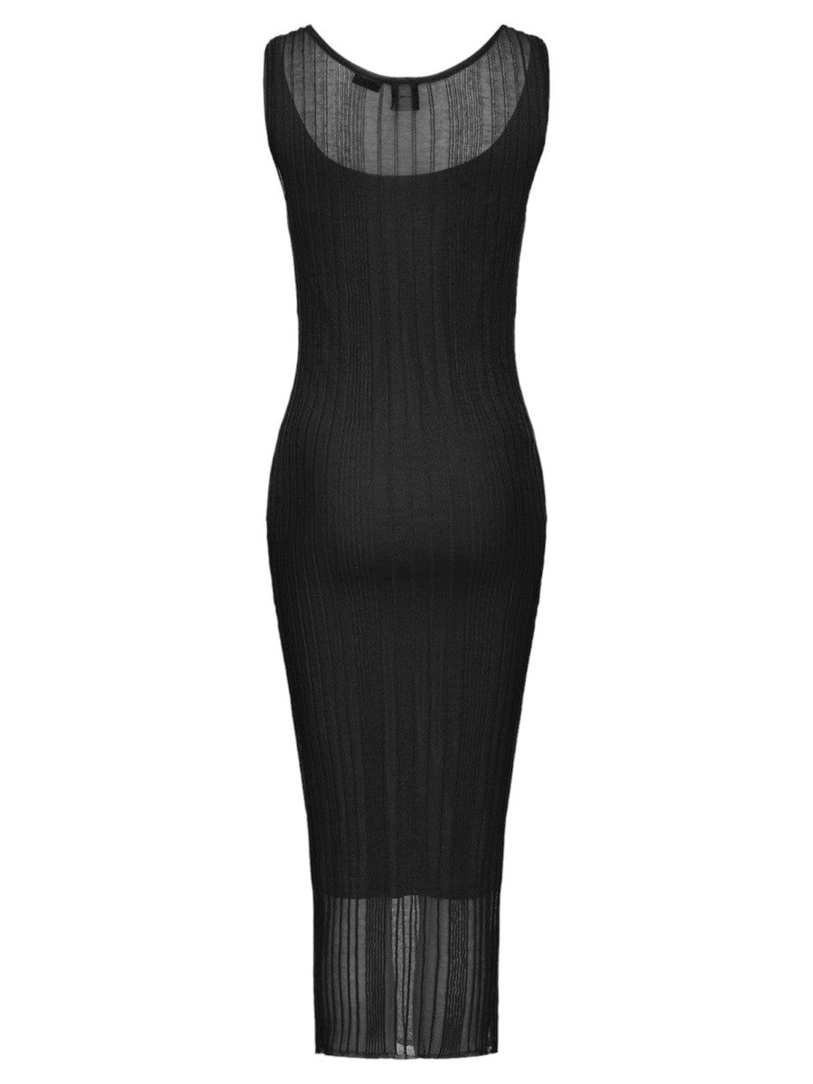 Dune Abito Midi in Crêpe Trasparente-Pinko-Abiti-Vittorio Citro Boutique