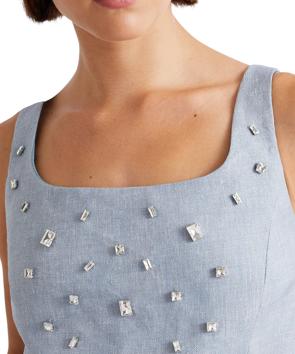 Top Marella Emma in Lino e Viscosa con Cristalli