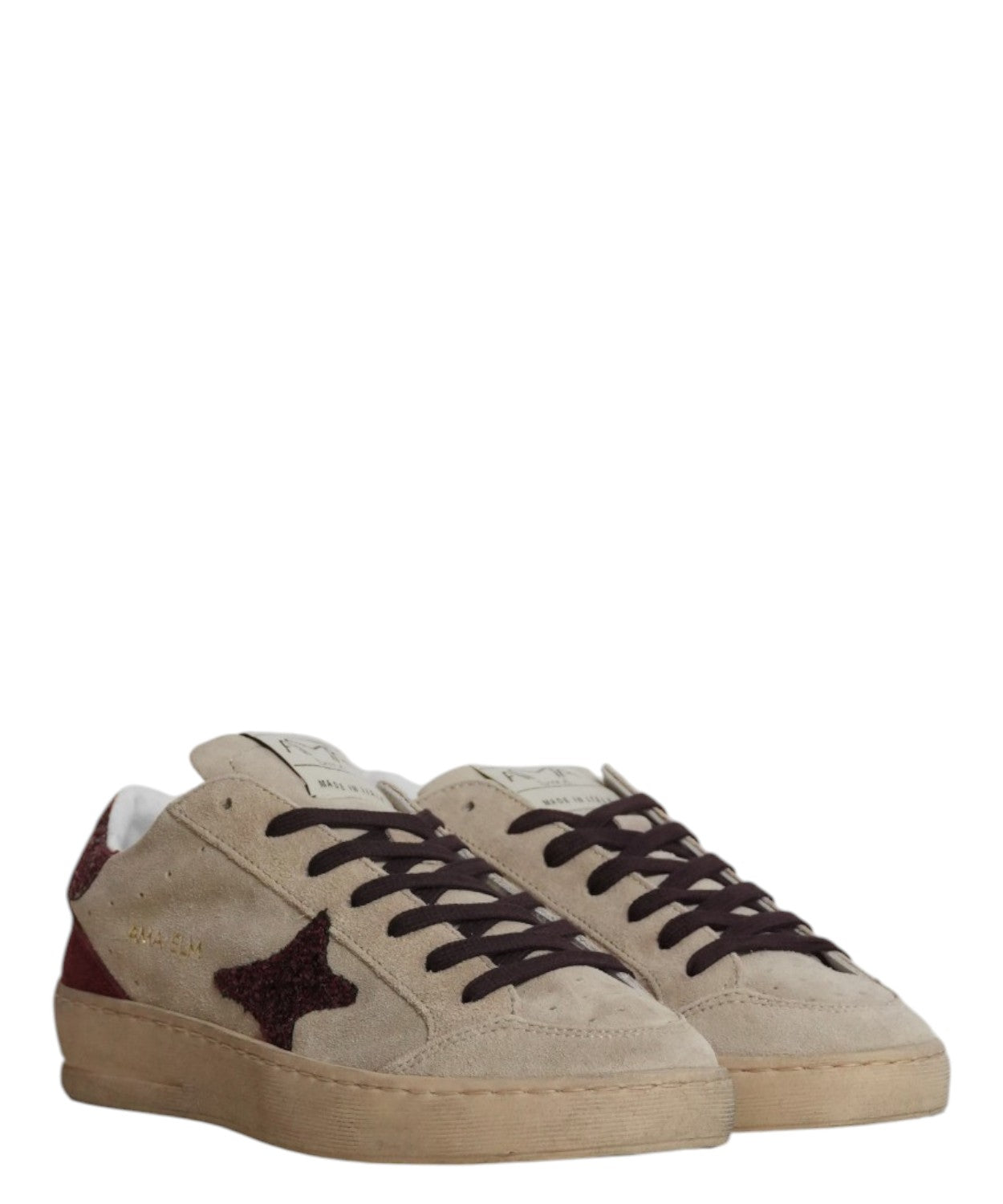 Sneakers Ama Brand Slam in Suede con Stella Glitter