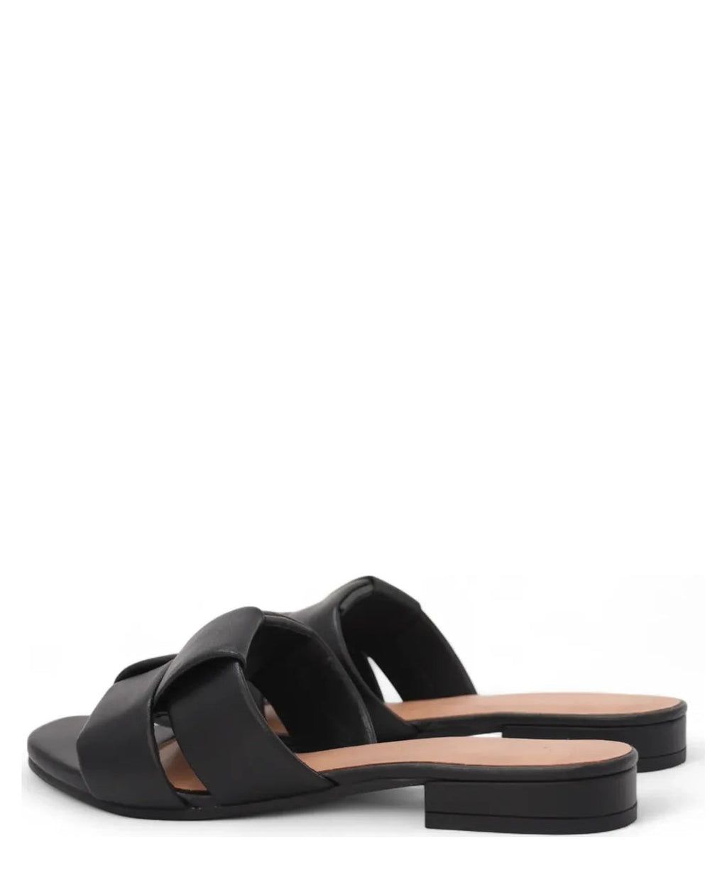Ciabattina con Fascia Intrecciata-Parodi Shoes-Ciabatte-Vittorio Citro Boutique