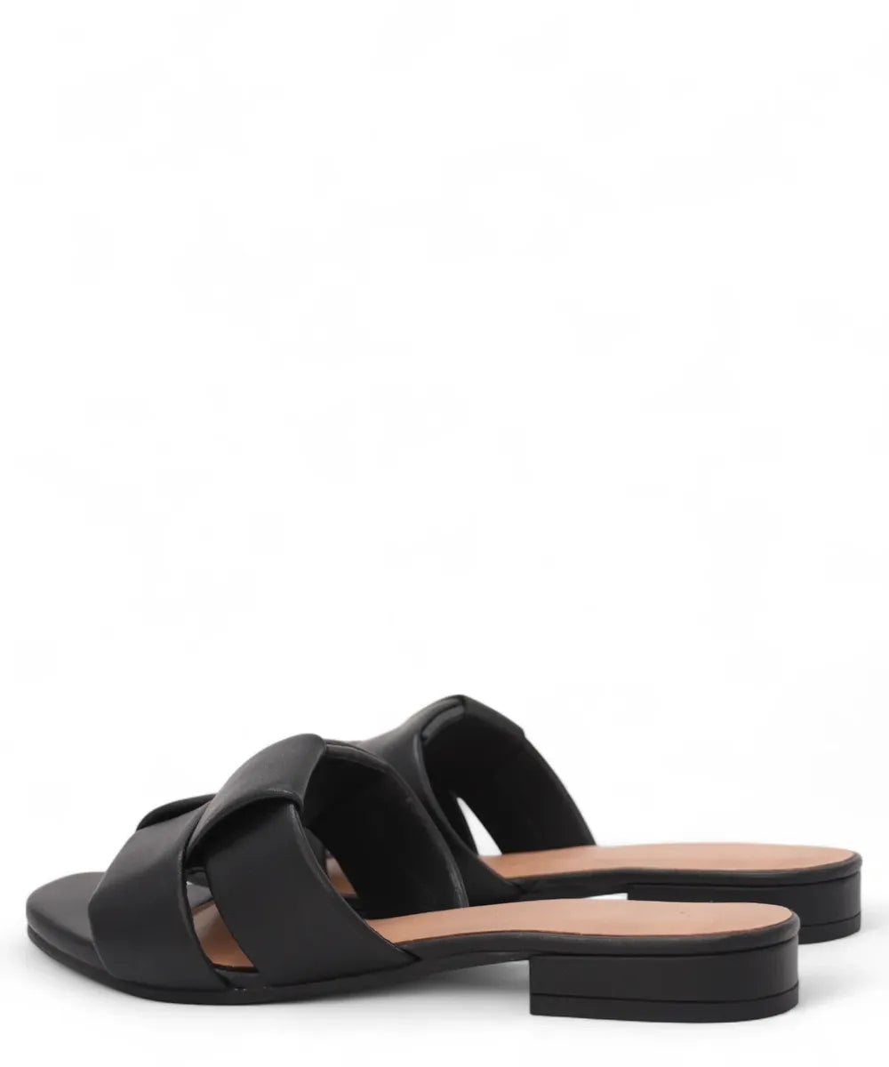 Ciabattina con Fascia Intrecciata-Parodi Shoes-Ciabatte-Vittorio Citro Boutique