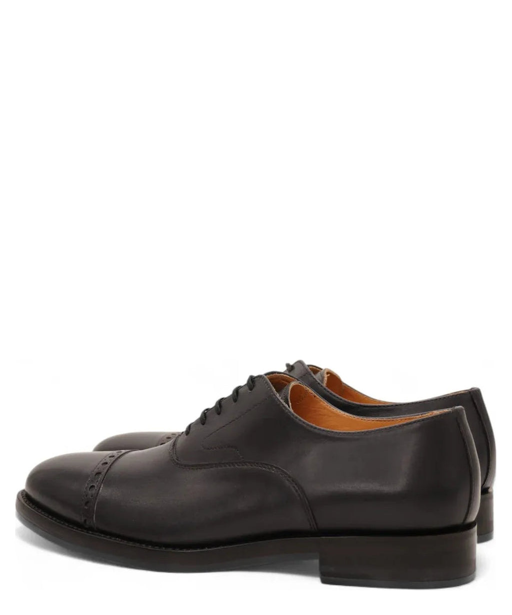 Scarpe Stringate in Pelle Crust Blu-Graziano Salvatelli-Stringate-Vittorio Citro Boutique