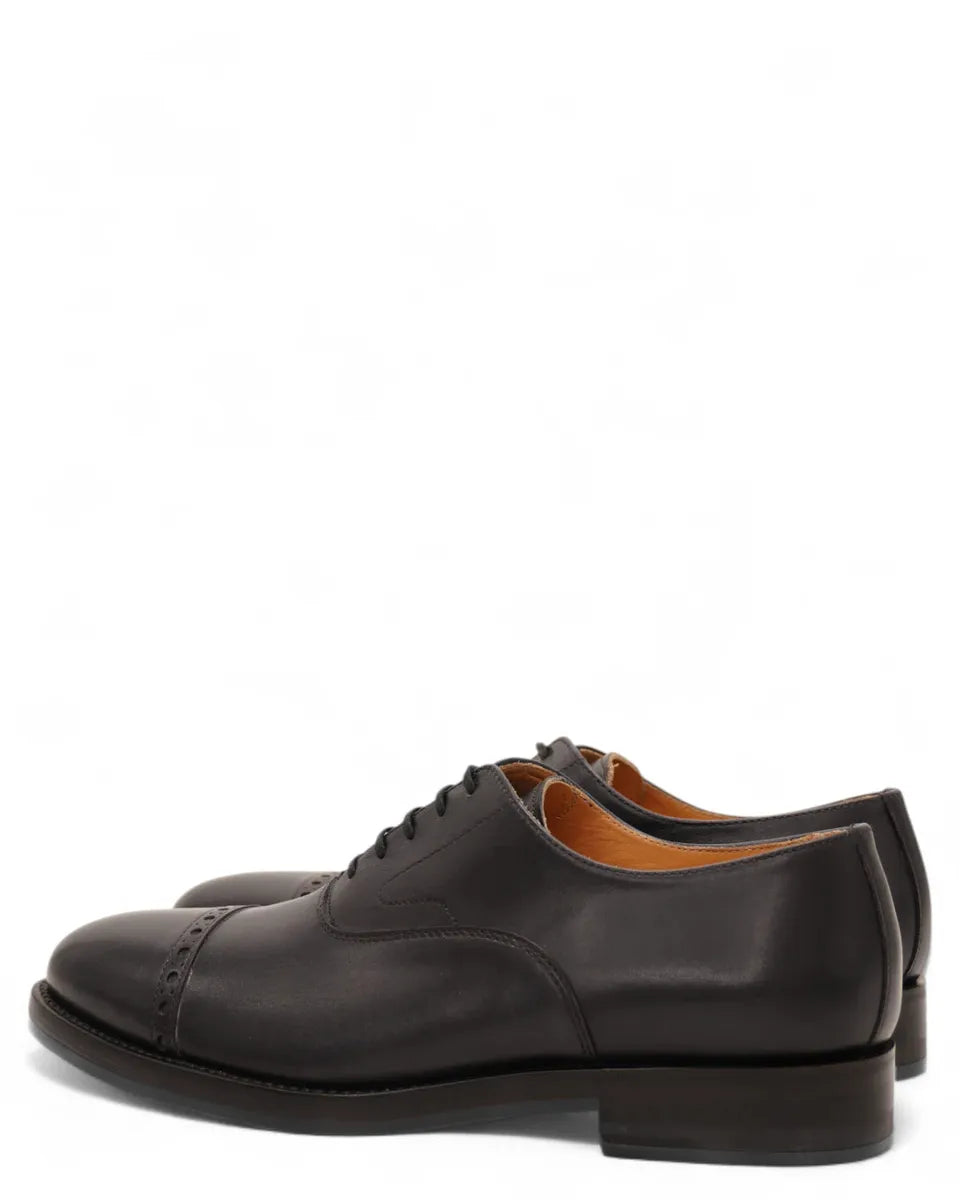 Scarpe Stringate in Pelle Crust Blu-Graziano Salvatelli-Stringate-Vittorio Citro Boutique