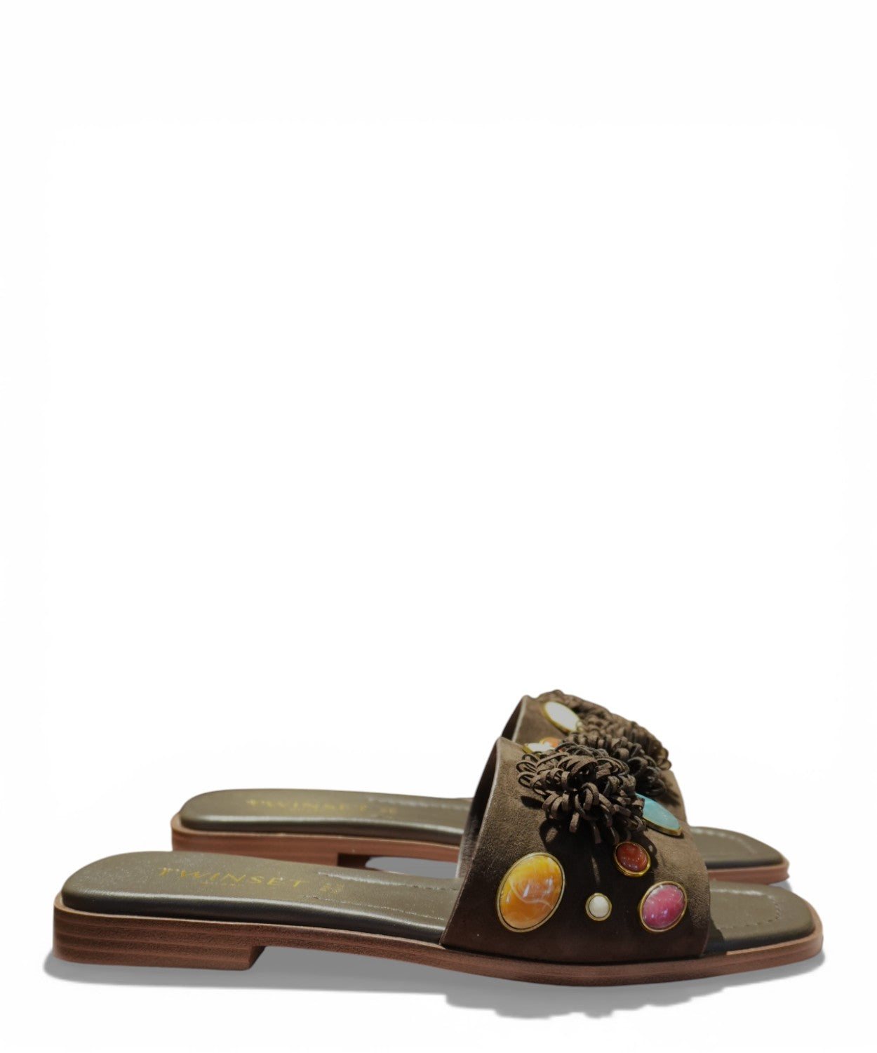 Ciabattine Twinset con Pietre Applicate