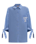 Camicia Twinset a Righe Blu per Donna Elegante