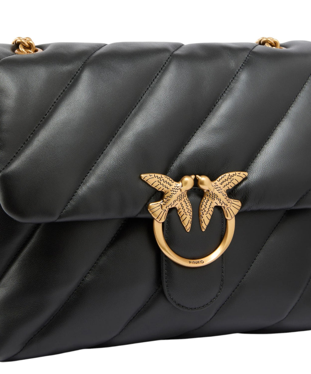 Borsa Pinko Love Puff grande in Pelle