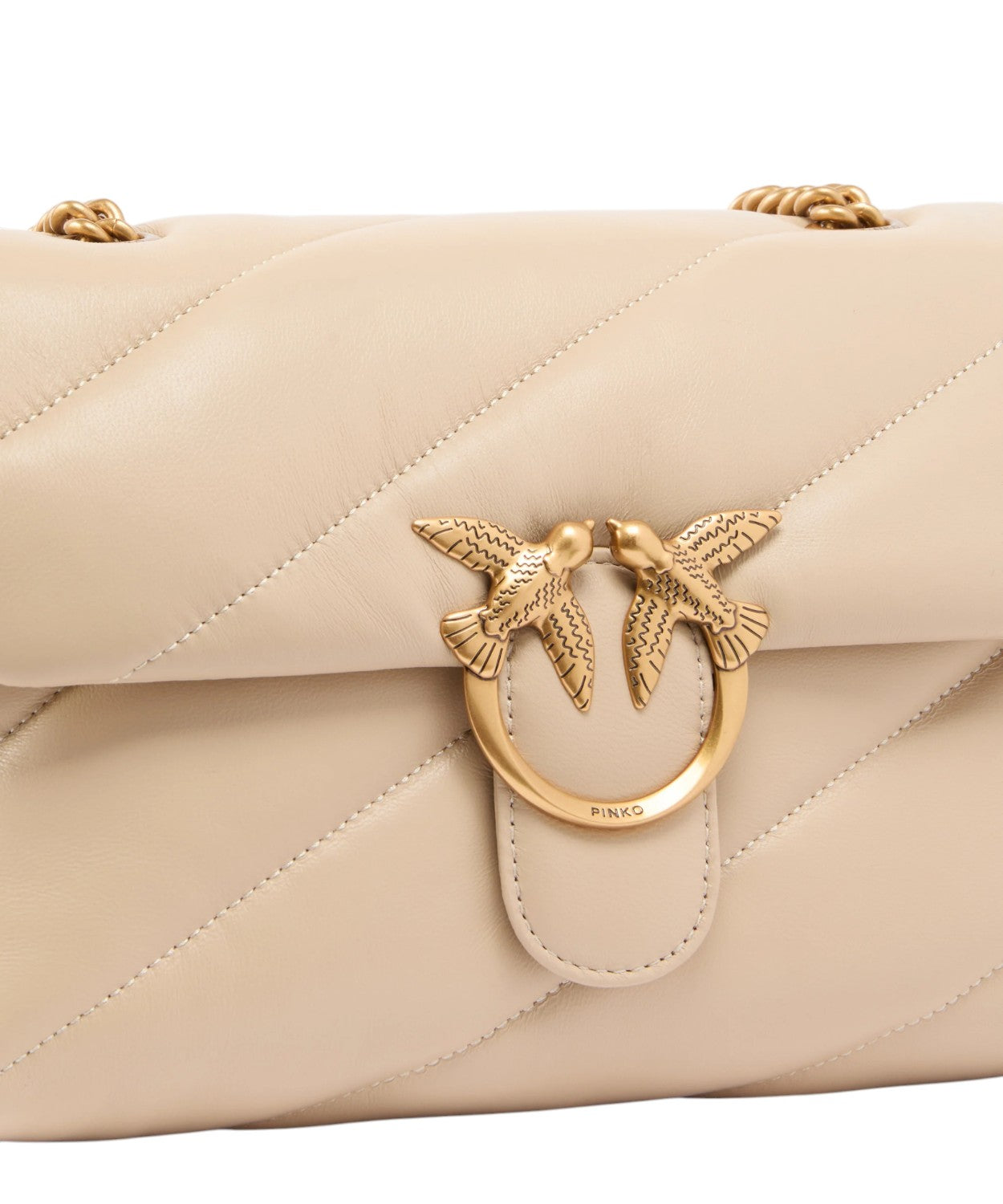Bolso mediano bandolera Love Bag Puff Maxi Quilt