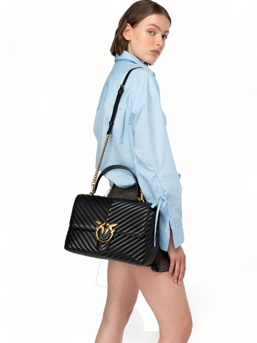 Love lady puff big classic chevron-Borse a spalla-Pinko-Vittorio Citro Boutique