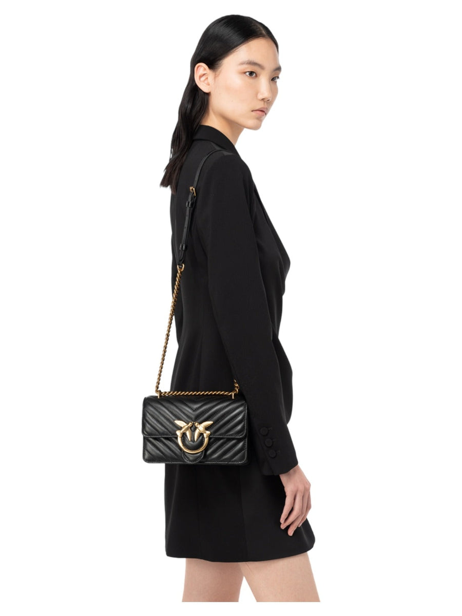 Mini love bag one chevron-Pinko-Borse a spalla-Vittorio Citro Boutique