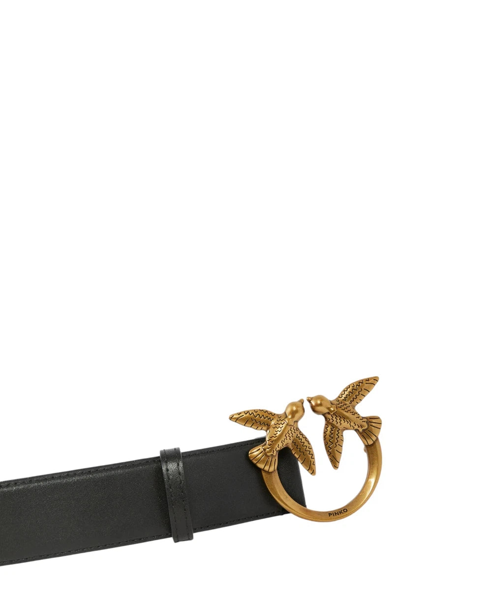 Cintura alta love birds in pelle h4-Pinko-Cinture-Vittorio Citro Boutique