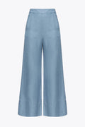 PANTALONI WIDE-LEG DENIM LYOCELL-Pinko-Jeans-Vittorio Citro Boutique