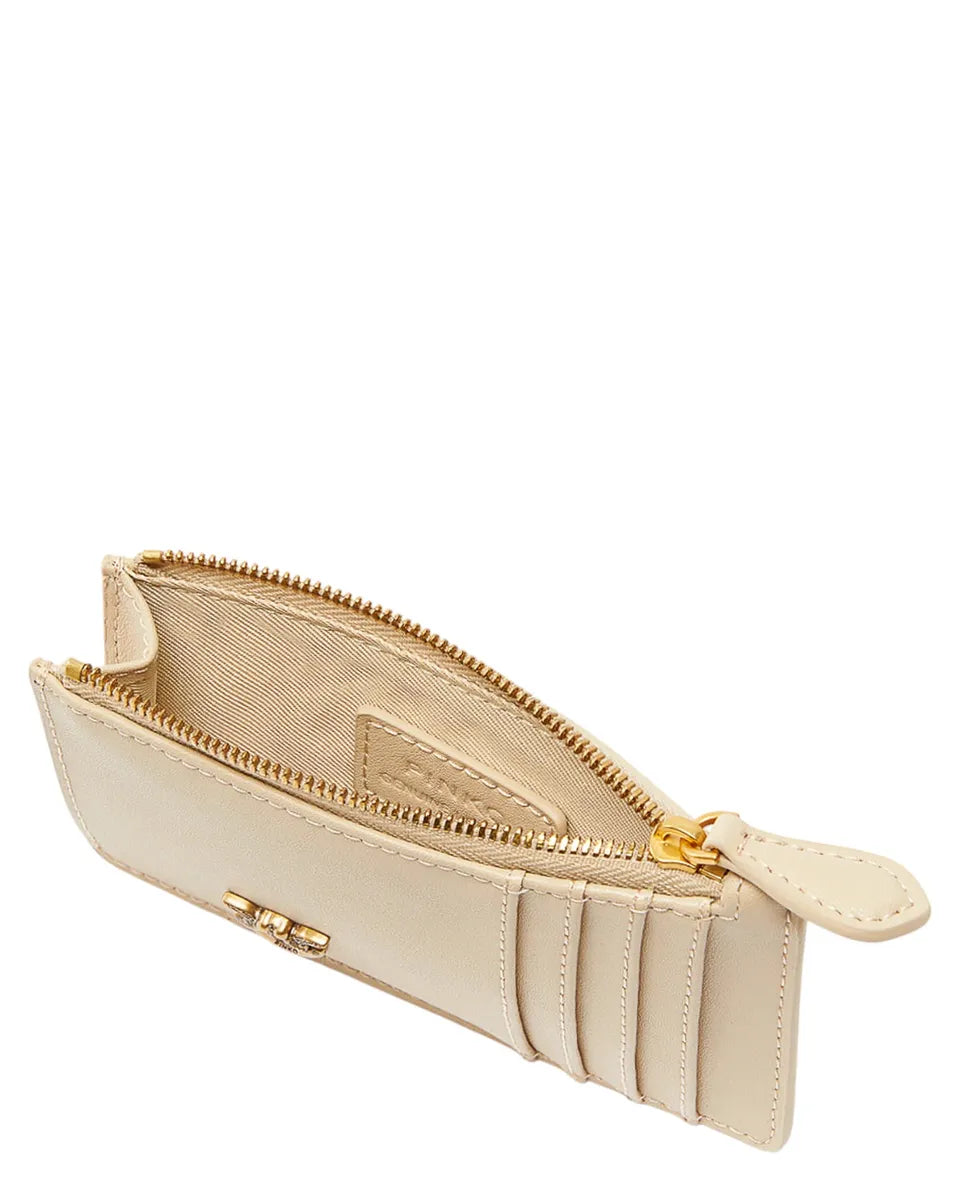 Portacarte airone con zip-Portafogli-Pinko-Vittorio Citro Boutique