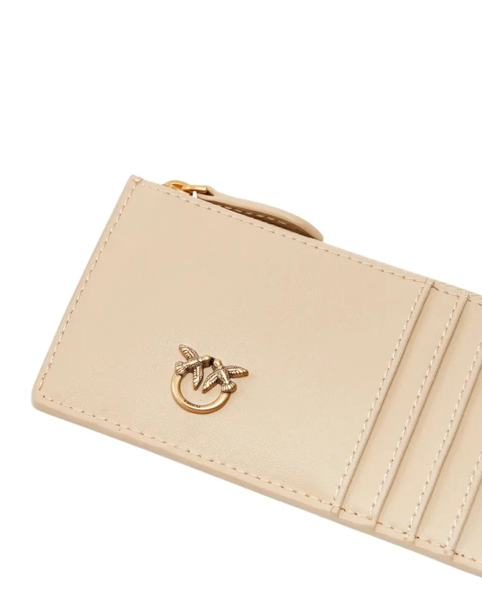 Portacarte airone con zip-Portafogli-Pinko-Vittorio Citro Boutique
