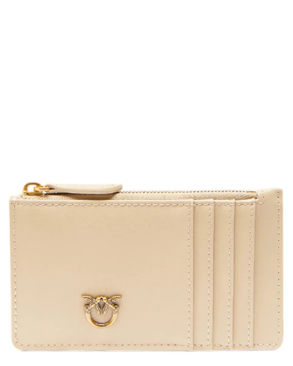 Portacarte airone con zip-Portafogli-Pinko-Vittorio Citro Boutique