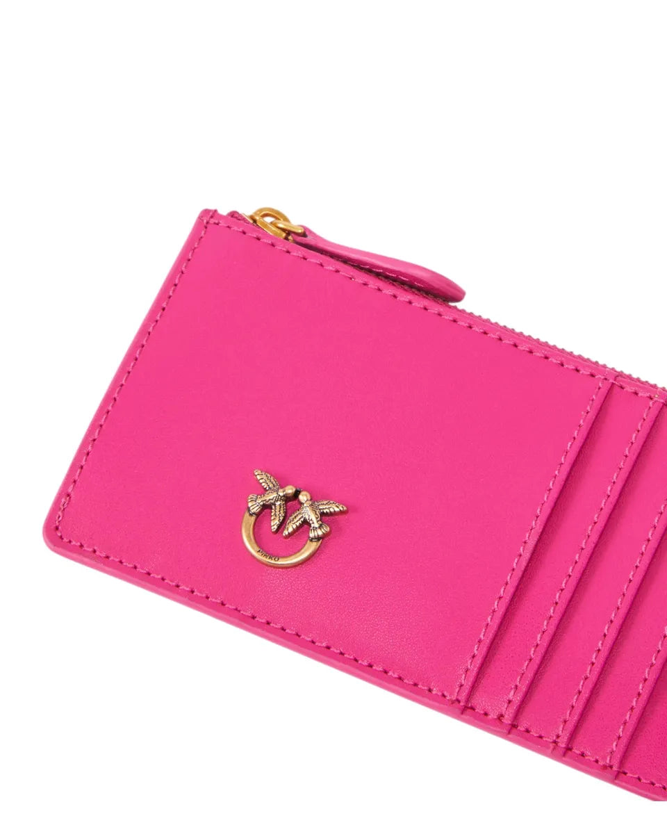 Portacarte airone con zip-Portafogli-Pinko-Vittorio Citro Boutique