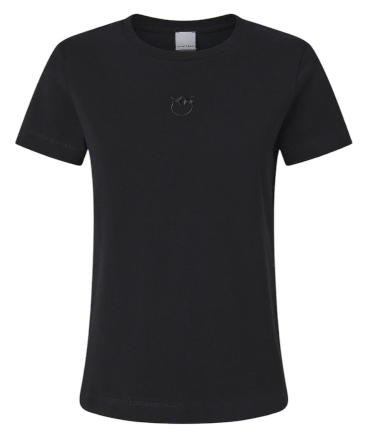 T-shirt in Cotone Old Wash con Logo Love Birds Ricamato-Pinko-T-shirt-Vittorio Citro Boutique