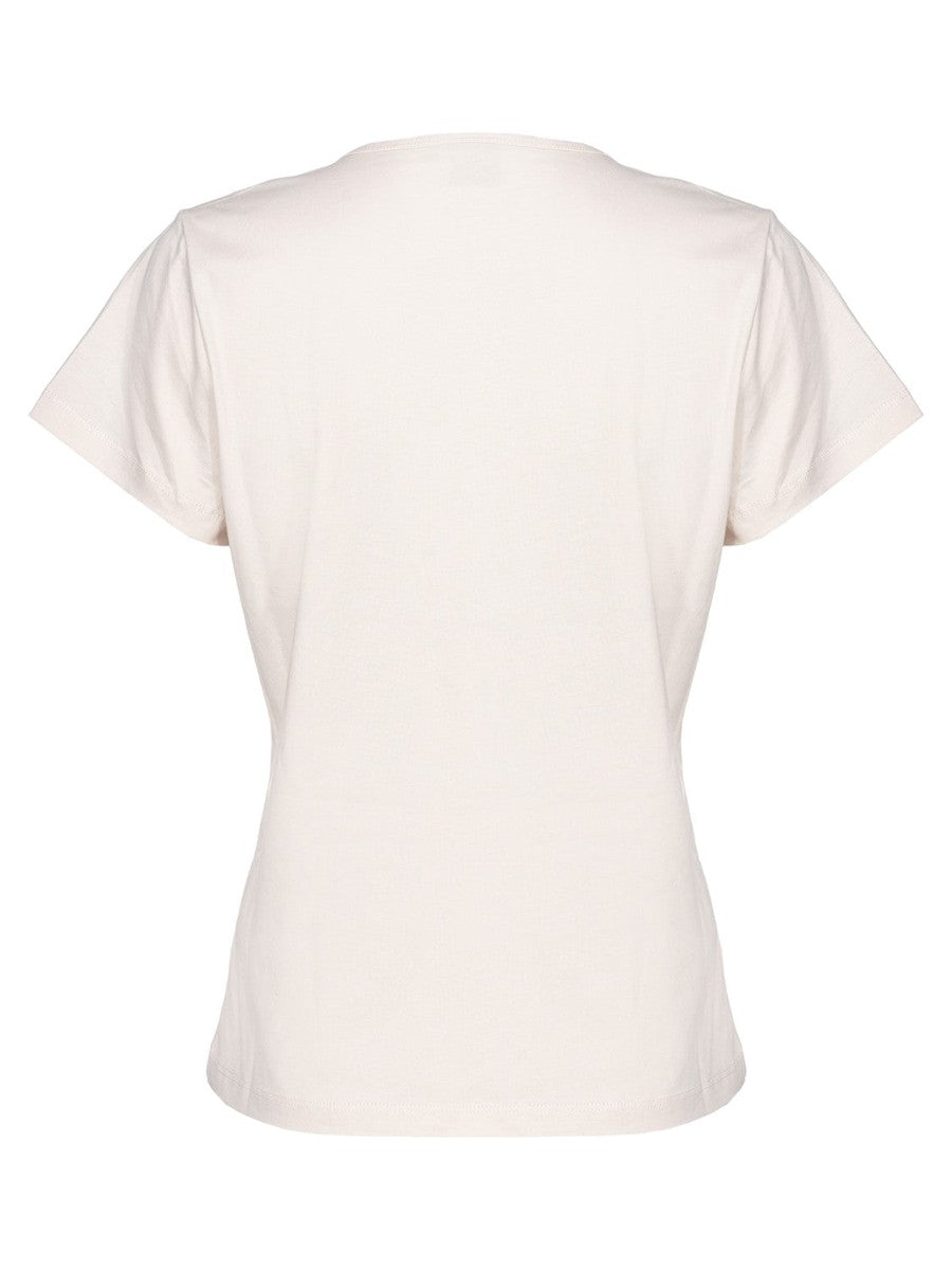 T-shirt Turbato scollo a V-T-shirt-Pinko-Vittorio Citro Boutique