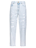 Jeans Maddie Mom-Fit Chiari con Strappi-Pinko-Jeans-Vittorio Citro Boutique