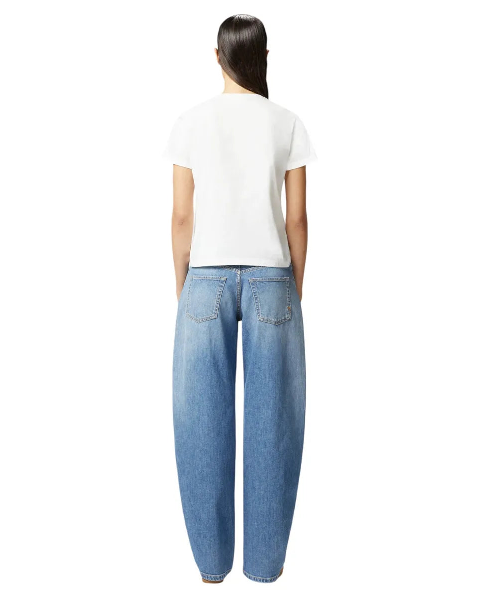 T-shirt con logo Love Birds in cristalli-Pinko-T-shirt-Vittorio Citro Boutique