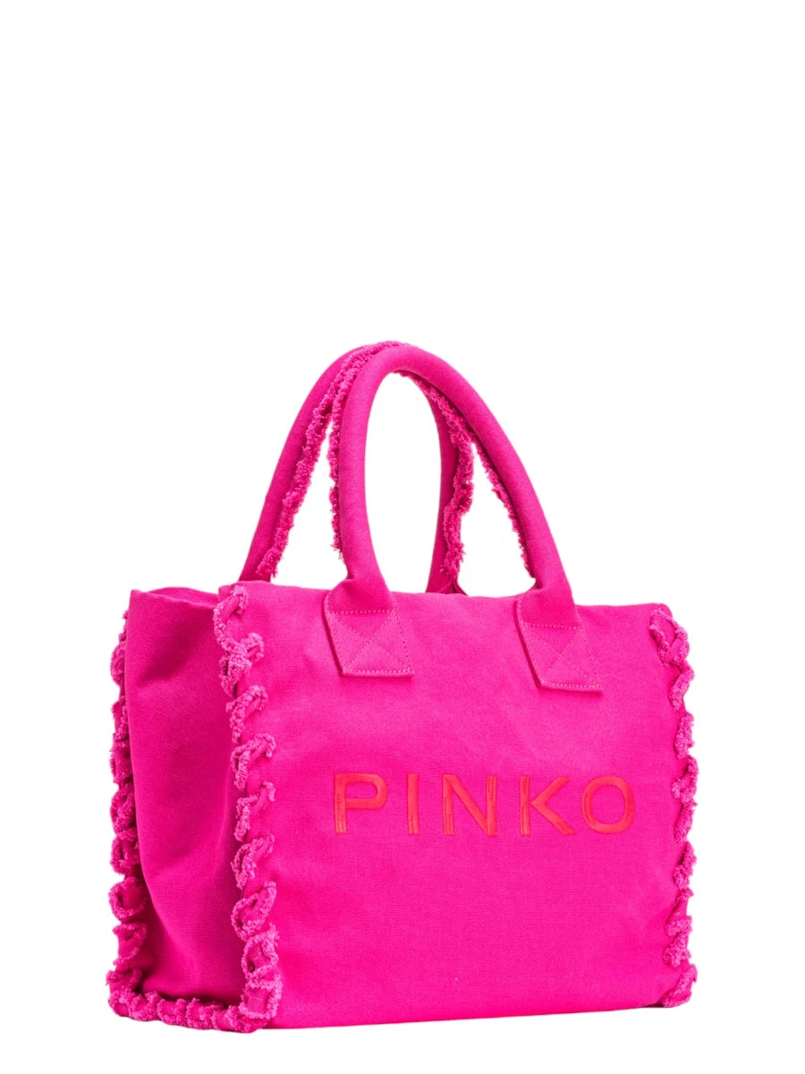 Beach Shopper PINKO in Canvas Riciclato-Pinko-Borse shopping-Vittorio Citro Boutique