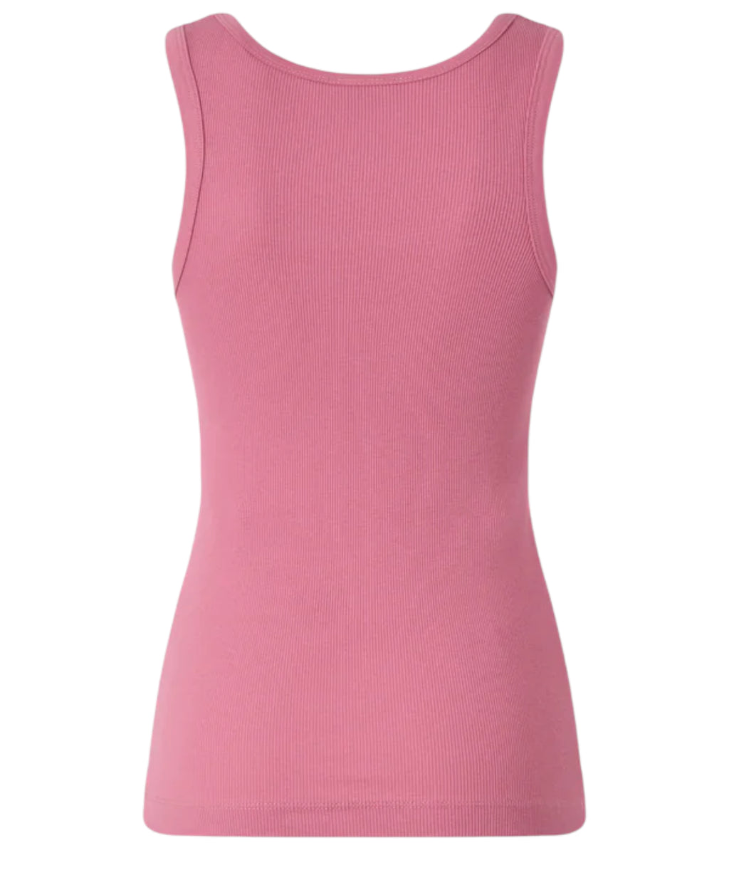 Canotta PINKO Calcolatore van stretchkatoen met Love Birds-logo