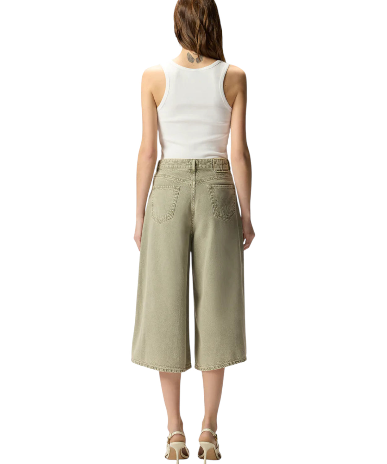 Canotta PINKO Calcolatore in Cotone Stretch con Logo Love Birds